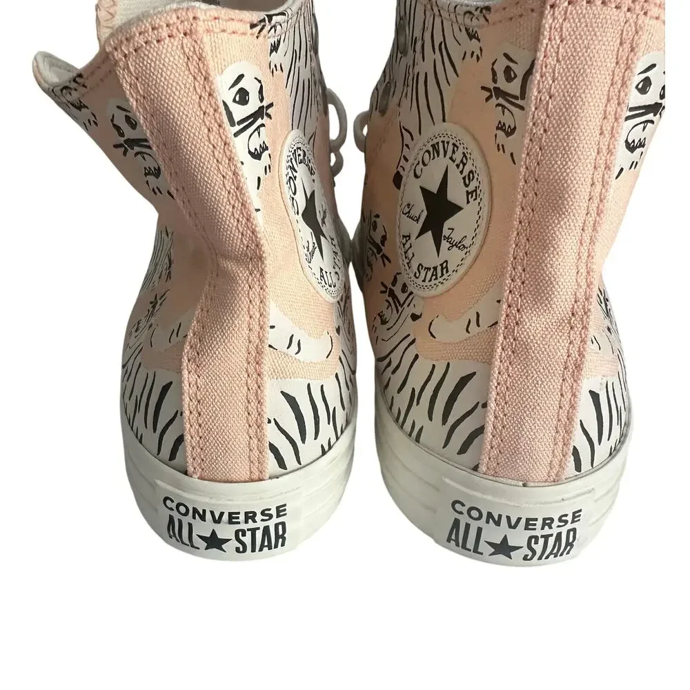Converse Chuck Taylor All Star Hi Tiger Print Animal Graphic High Top  NWOT 7.5 - Picture 8 of 11